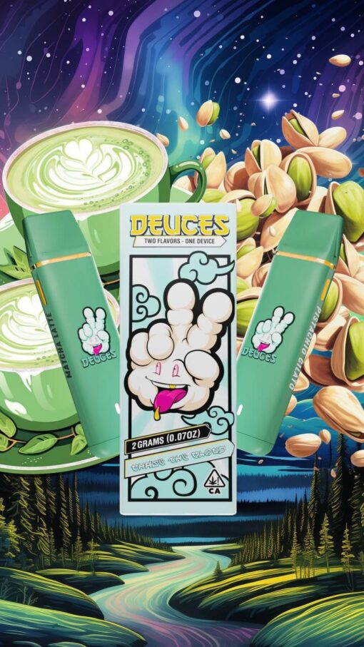 Deuces matcha latte switch pistachio gilato disposable